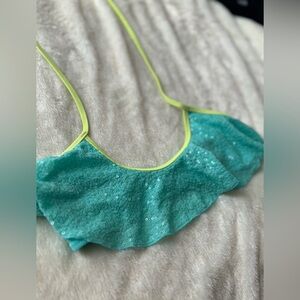 Sequiny Textured Colorblock Bathing Suit Top from Victoria's Secret